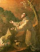 Francisco de Zurbaran stigmatization of st oil painting artist